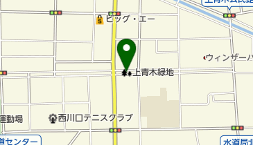 上青木緑地の地図画像