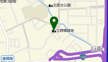 立野橋緑地の地図画像