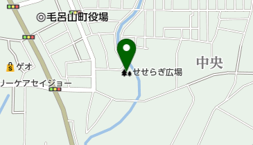 せせらぎ広場の地図画像