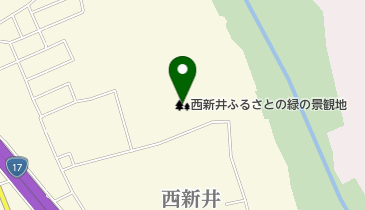 西新井ふるさとの緑の景観地の地図画像