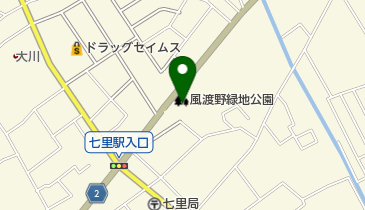 風渡野緑地公園の地図画像