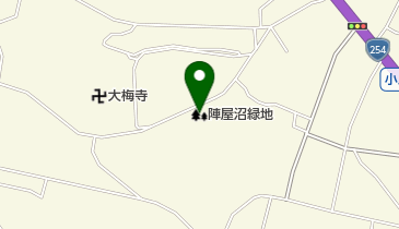 陣屋沼緑地の地図画像