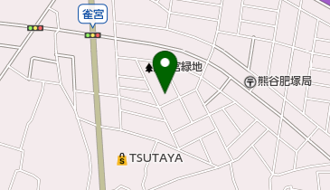 雀宮緑地の地図画像