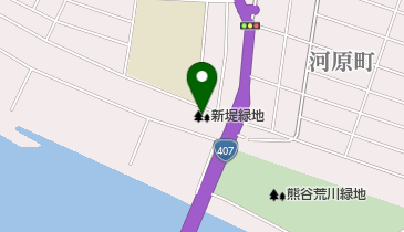 新堤緑地の地図画像