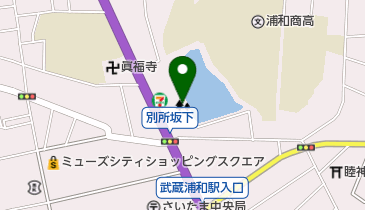 白幡緑道の地図画像