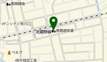 差間遊歩道の地図画像