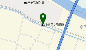 上吉羽2号緑道の地図画像