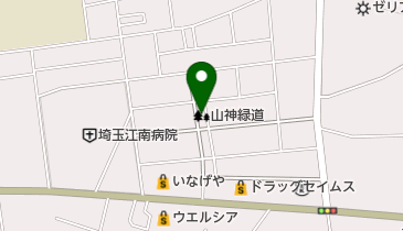 山神緑道の地図画像