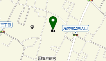 滝の根公園の地図画像