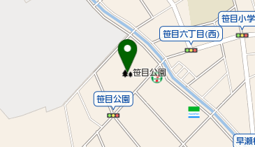 笹目公園の地図画像