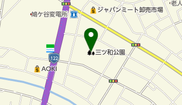 三ツ和公園の地図画像