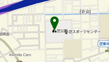 芝公園の地図画像
