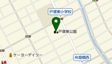 戸塚東公園の地図画像