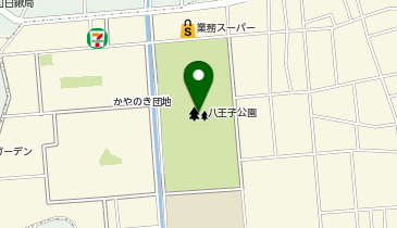 八王子公園の地図画像