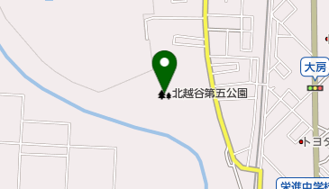 北越谷第五公園の地図画像