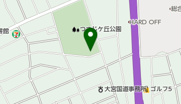 つつじケ丘公園の地図画像