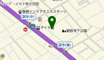 観音寺下公園の地図画像