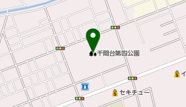 千間台第四公園の地図画像