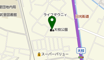 大枝公園の地図画像