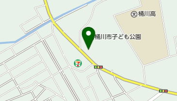 桶川市子ども公園の地図画像