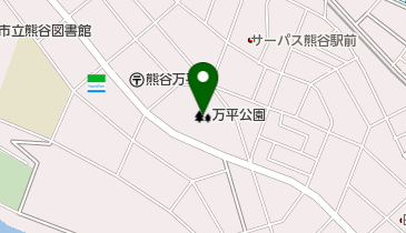 万平公園の地図画像