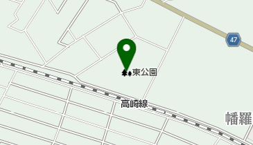 東公園の地図画像