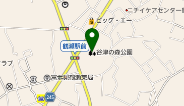 谷津の森公園の地図画像
