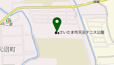 さいたま市天沼テニス公園の地図画像