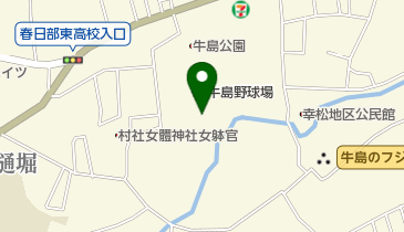 牛島公園の地図画像