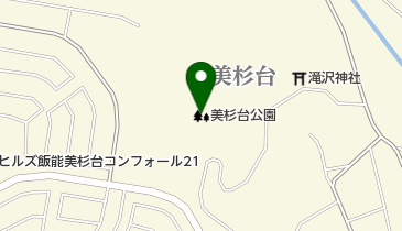 美杉台公園の地図画像