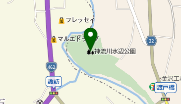 神流川水辺公園の地図画像