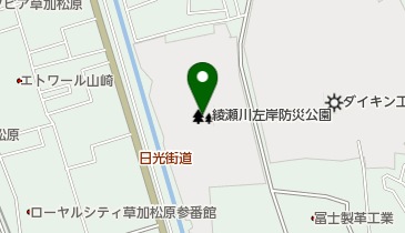 まつばら綾瀬川公園の地図画像