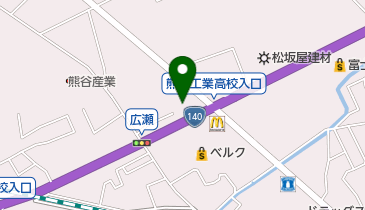 ヤナセメルセデス・ベンツ熊谷サーティファイドカーコーナーの地図画像