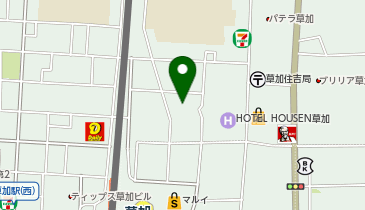 メガロス草加の地図画像