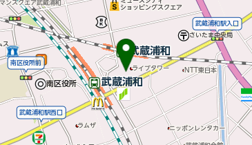 スポーツクラブNAS武蔵浦和の地図画像