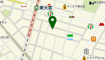 ホットヨガスタジオBODY UP東大宮の地図画像