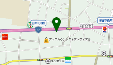 カーブス深谷の地図画像