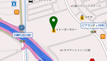 ポッポ三郷店の地図画像