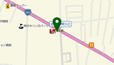 ゆず庵所沢店の地図画像