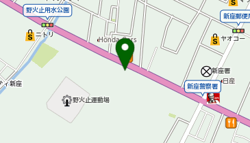 ゆず庵新座野火止店の地図画像