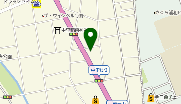 ゆず庵さいたま中央店の地図画像