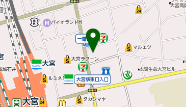 カフェ・ベローチェ大宮大門町店の地図画像