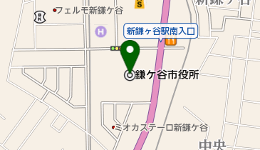 鎌ケ谷市役所の地図画像