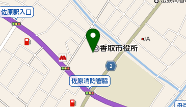 香取市役所の地図画像