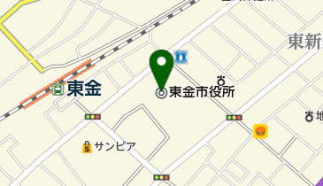 東金市役所の地図画像