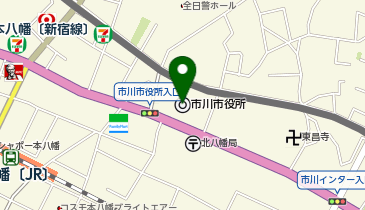 市川市役所の地図画像