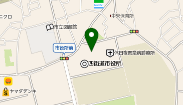 四街道市役所の地図画像