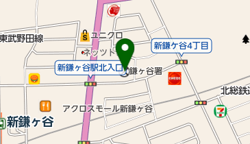 鎌ケ谷警察署の地図画像