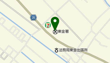 東金警察署の地図画像