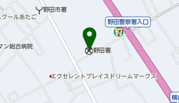 野田警察署の地図画像